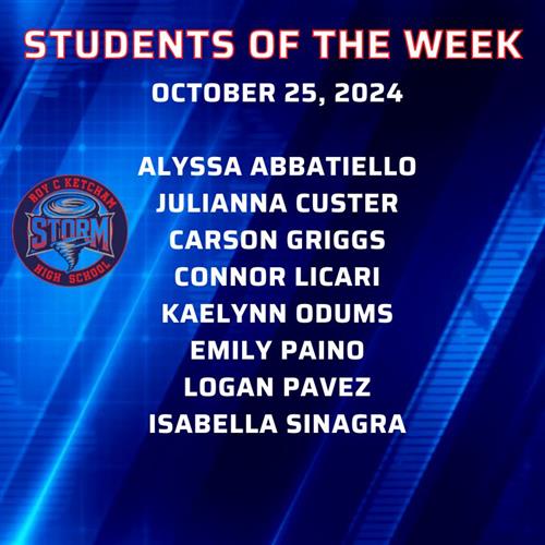 Student of week